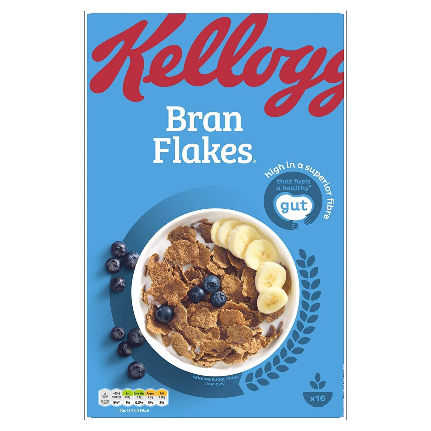 Kellogg's Bran Flakes 500g – High-Fiber Cereal | Imported