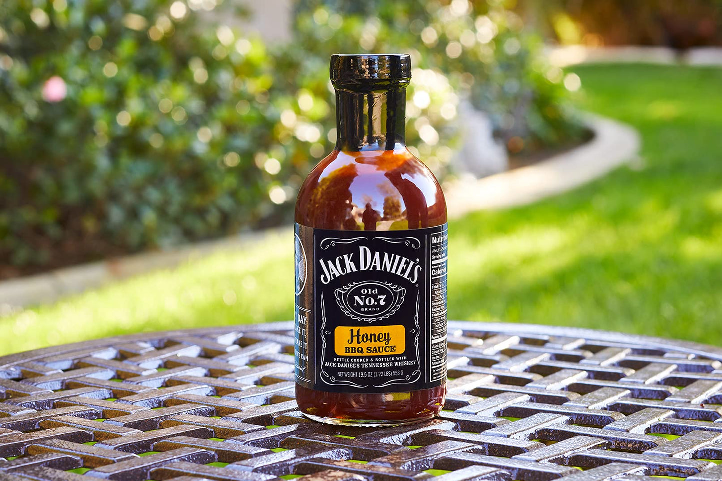 Jack Daniel's Honey BBQ Sauce – Gluten-Free, No Preservatives, 553g (Imported)