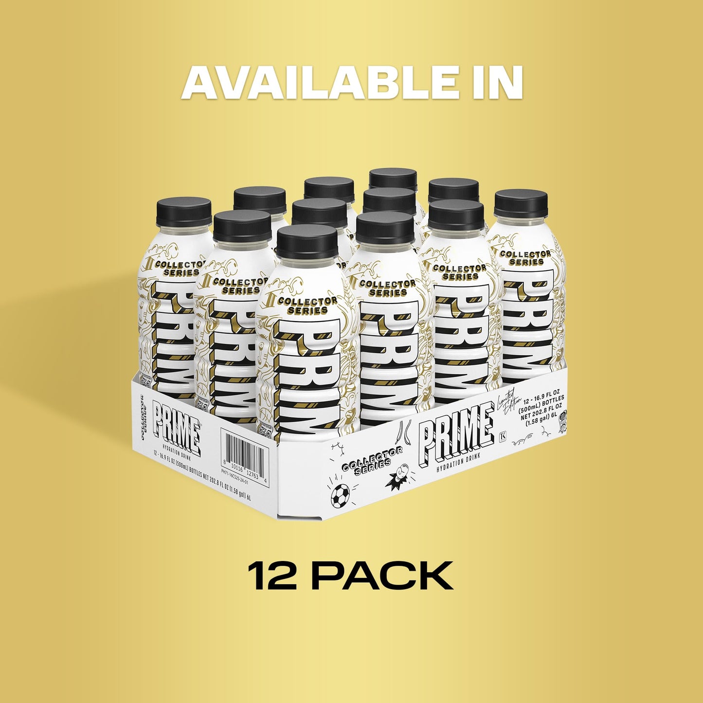 PRIME Hydration Limited Edition Collector Series – Electrolyte Sports Drink (Low Sugar, BCAAs, Vitamins) | Imported