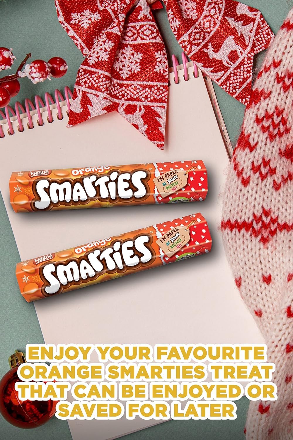 Nestle Smarties Orange Roll – Milk Chocolate Sweets, 120g (UK)