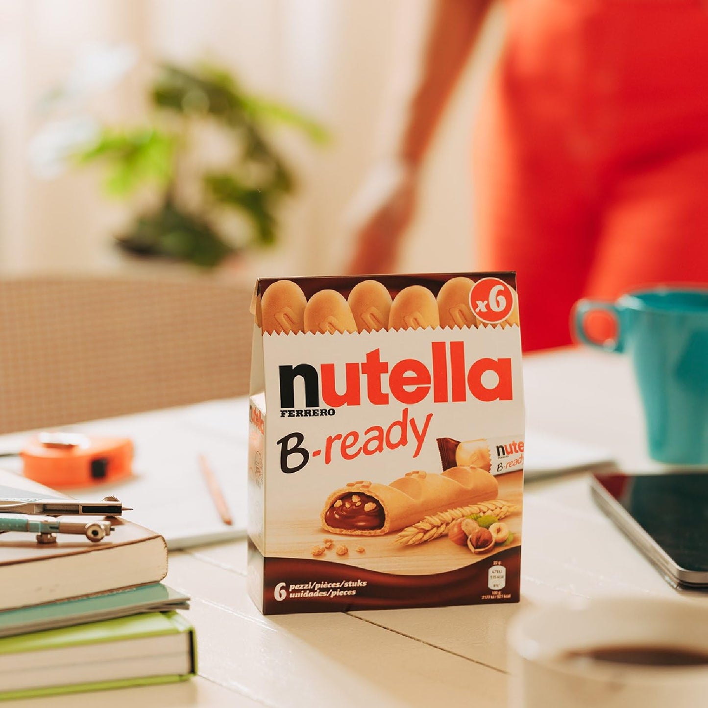 Nutella B-Ready Wafer – 6 x 22g | Imported Crispy Treat