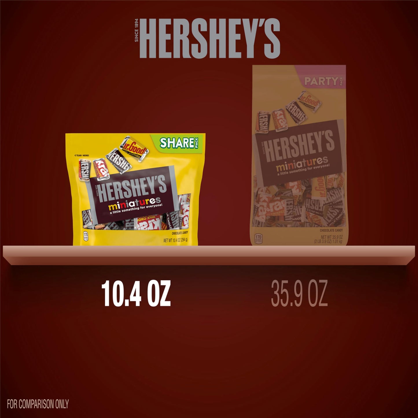 HERSHEY'S Chocolate Miniatures – 294g | Imported