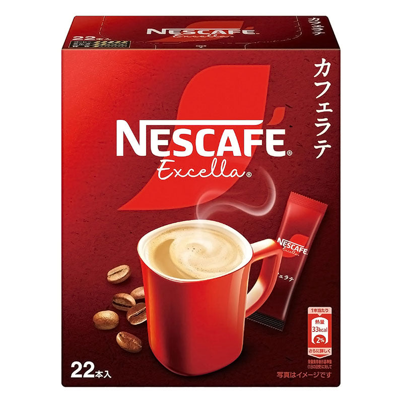 Nescafe Excella cafe latte sticks Japan box
