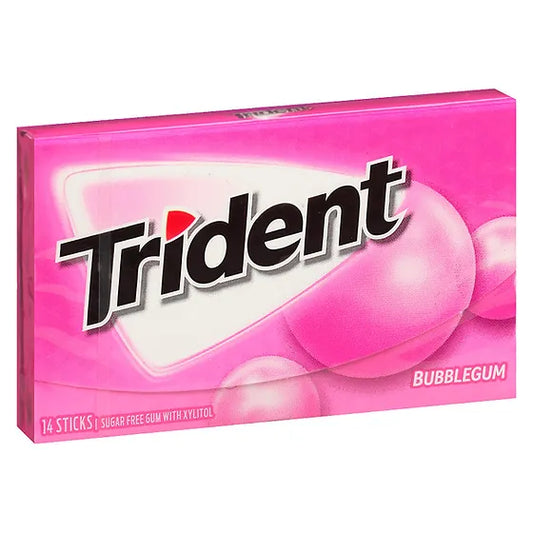 Trident Bubblegum Gums (14 Sticks) 28g