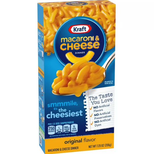 Kraft Macroni & Cheese The Cheesiest Original Flavour 206G | Imported