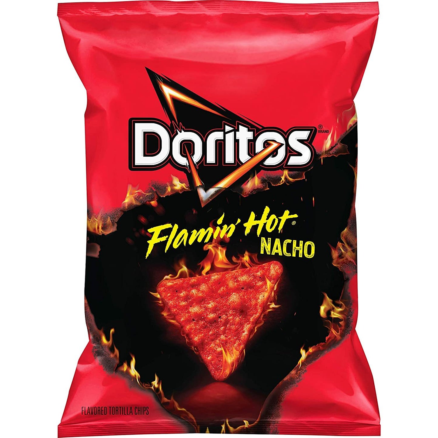 Doritos Flamin' Hot Tortilla Chips (Imported) - Bold & Spicy Flavor (311.8g)