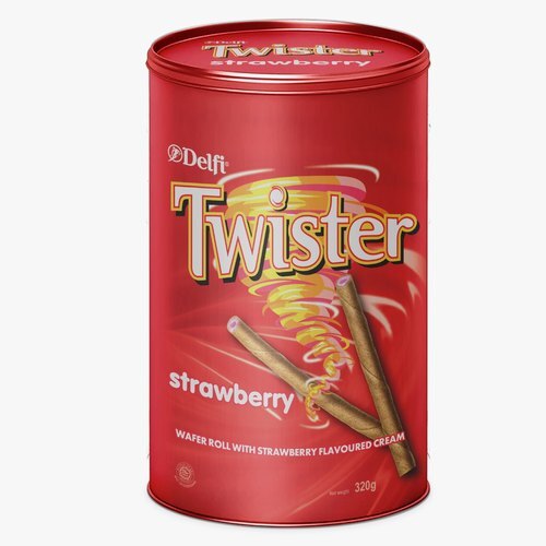 Delfi Twister Strawberry Rolls 320G