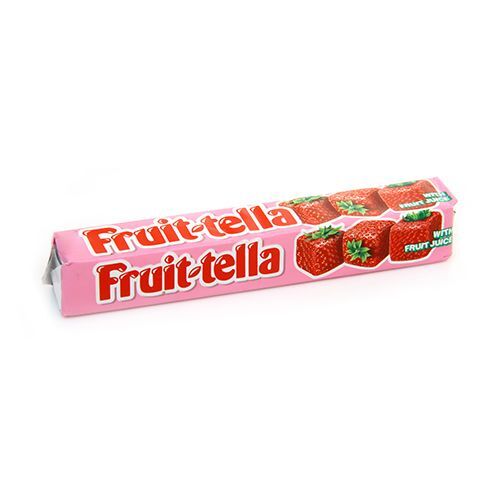 Fruit-Tella Strawberry Chewy Candy (Imported) - Gelatin Free (36g)