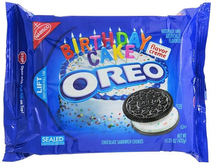 Oreo Birthday Cake Biscuits Pack 432g, Imported | Product of USA