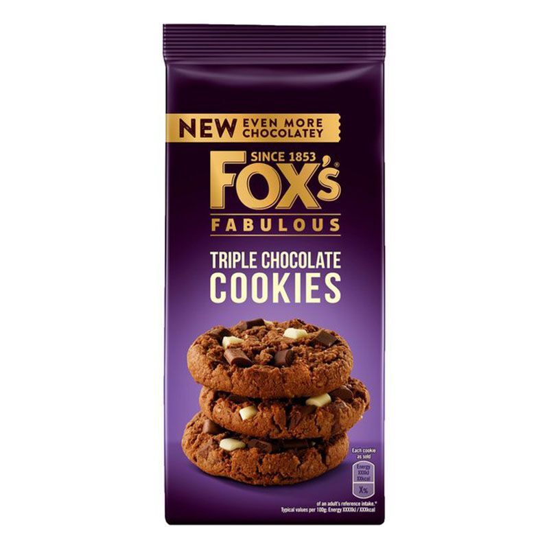 Fox's Fabulous Triple Milk Chocolate Cookies 180G | Imported