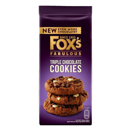 Fox's Fabulous Triple Milk Chocolate Cookies 180G | Imported