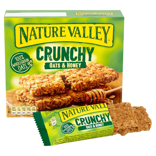 Nature Valley Crunchy Granola Bars - Oats n Honey (Imported from UK), 253g