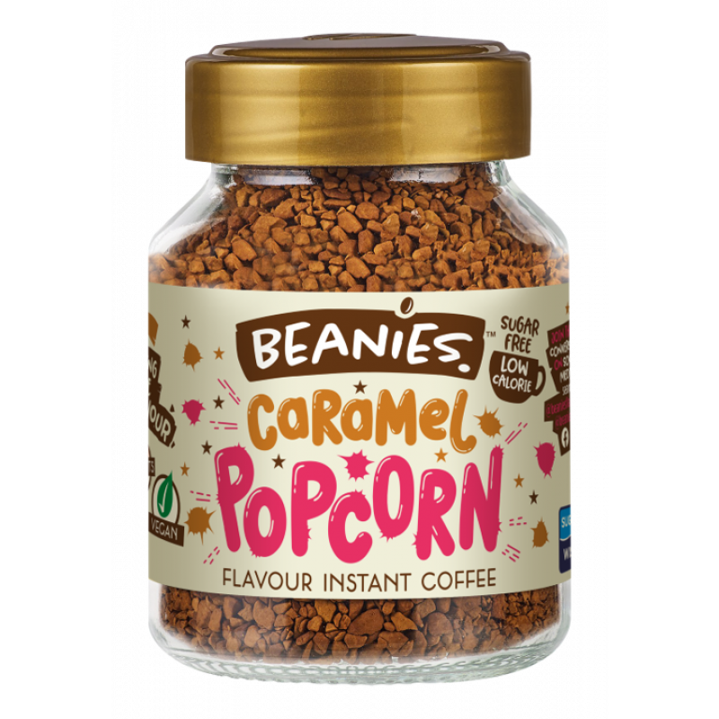 Beanies Caramel Popcorn Instant Coffee 50G