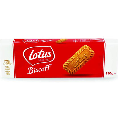 Lotus Biscoff Caramelized Biscuit Cookies (250g) | Imported Belgian Speculoos | Vegan & Non-GMO
