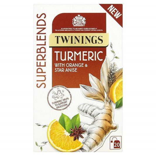 Twinings Turmeric Tea With Orange & Star Anise 40G | Imported | Free Delivery