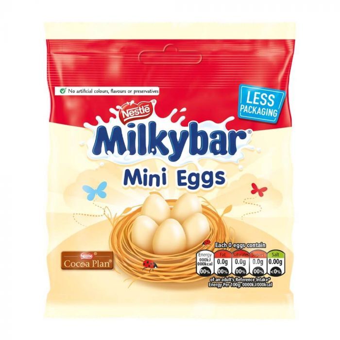 Nestle Milky bar White Chocolate Mini Eggs 80g | Easter Special Chocolate Imported from UK | Melt-Proof Packaging | Free Delivery