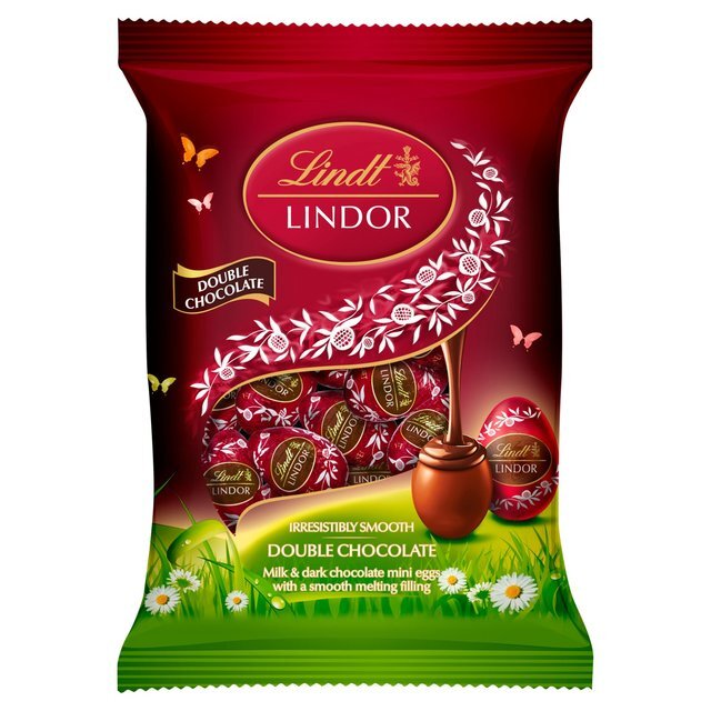 Lindt Lindor Double Chocolate Mini Eggs - 80g | Easter Special Chocolate | Imported