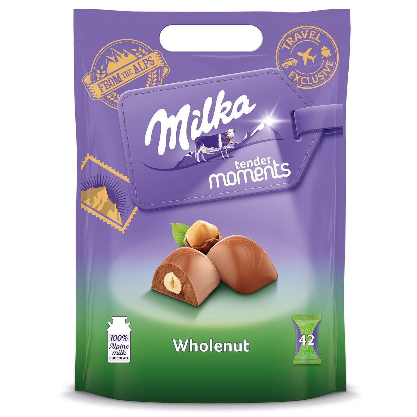 Milka Wholenut Tender Moments (42Pcs) 405G | Melt-Proof packing | 24-hr Dispatch