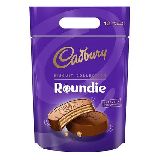 Cadbury Roundie Biscuit Collection (Imported) - 12pcs (360g) | Crispy Wafers in Milk Chocolate | Melt-Proof Ice pack