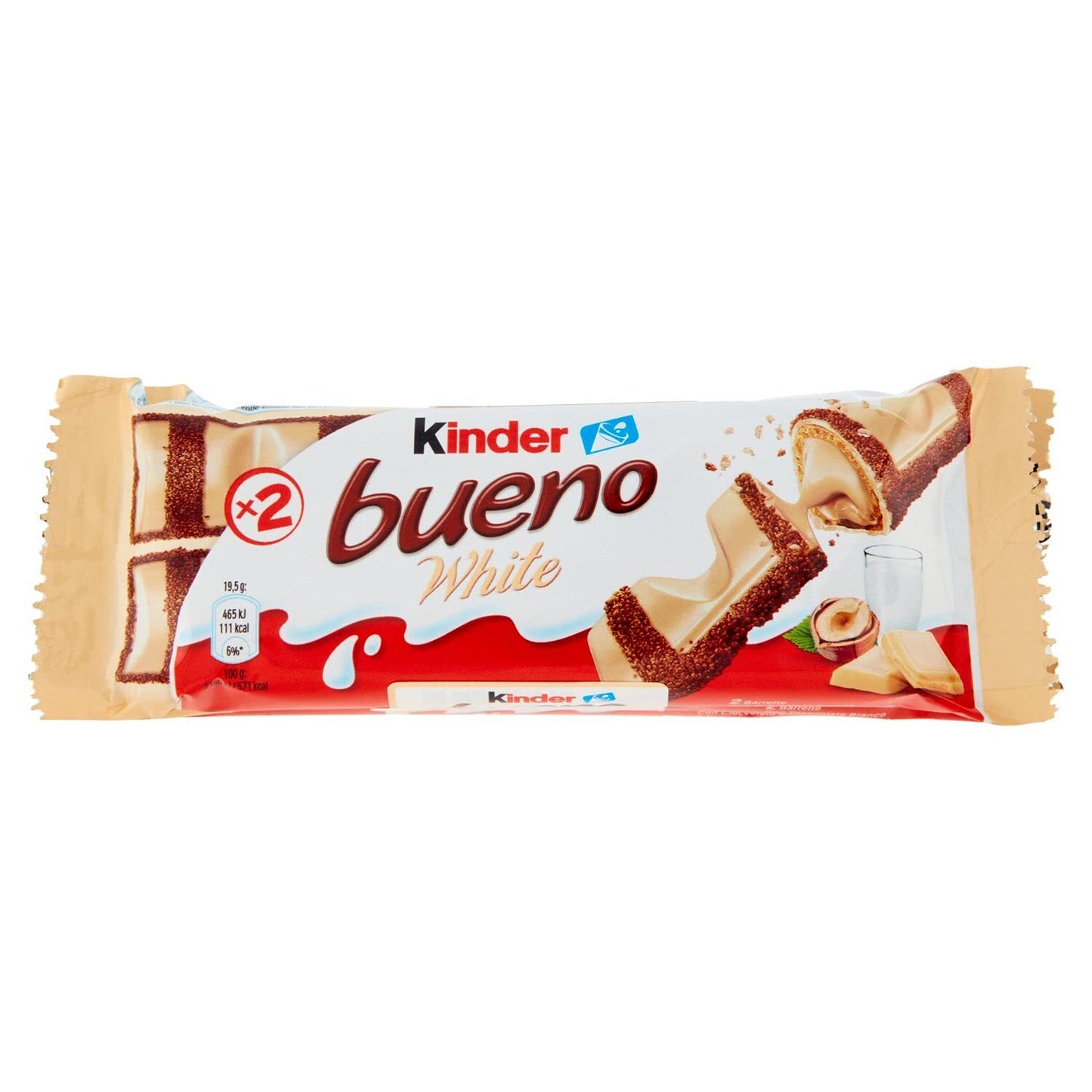 Kinder Bueno White Chocolate Bar (Imported) - 39g Treat