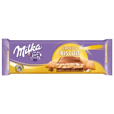 Milka Choco & Biscuit Chocolate 300G | Imported