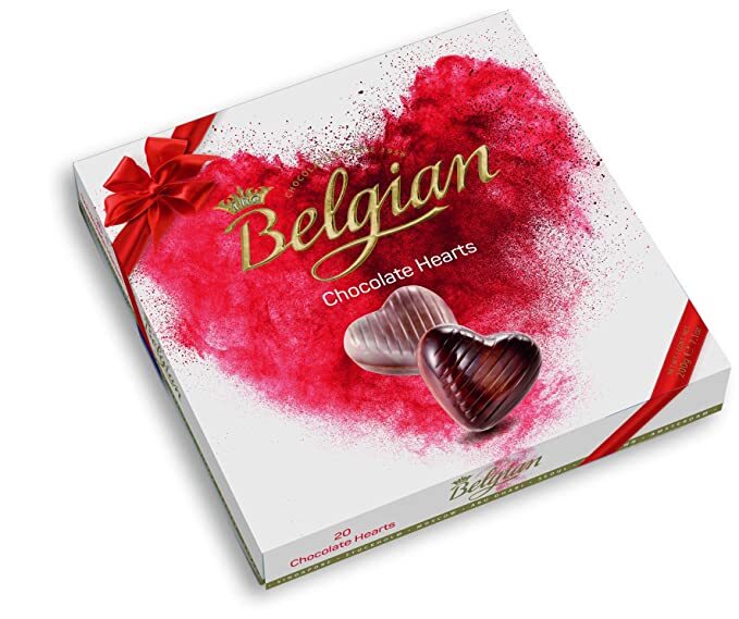 The Belgian Hearts | Imported Chocolate 200G | Melt-Free Delivery | Same Day Dispatch | Made in Belgium