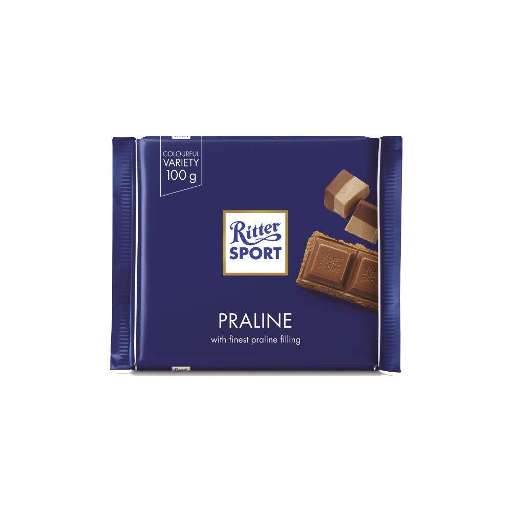 Ritter Sport Milk Chocolate with Praline Filling (100g) | Imported German Chocolate