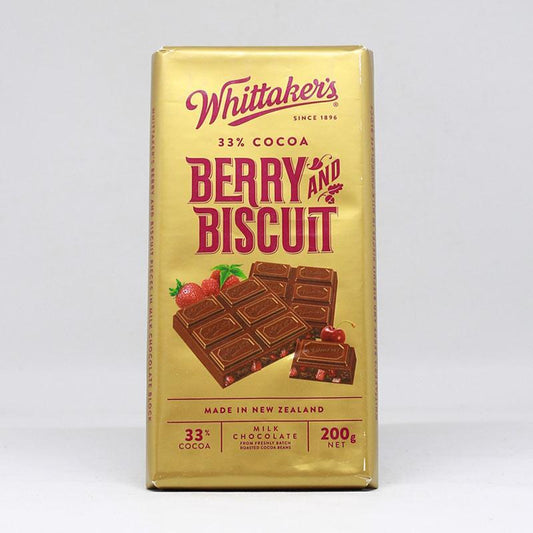 Whittaker's 33% Cocoa Berry And Biscuit