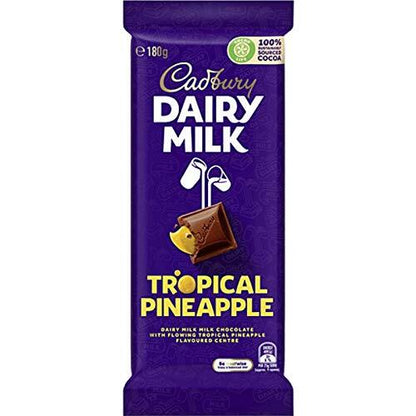 Cadbury Dairy Milk Tropical Pineapple Chocolate Bar 180g | Imported from Australia | Premium Milk Chocolate