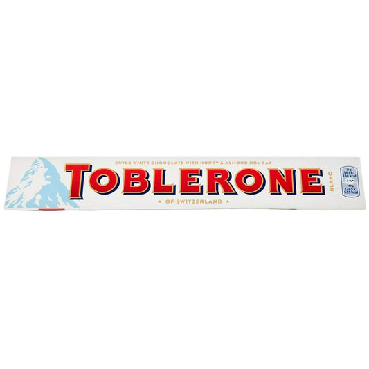 Toblerone White Chocolate Bar - Imported from Switzerland, 100g