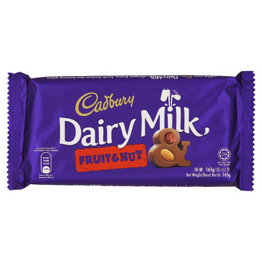 Cadbury Dairy Milk - Fruit N Nut - 165G, Made in Malaysia