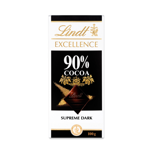 Lindt Excellence 90% Cocoa Chocolate Bar 100G