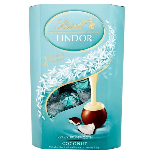 Lindt Lindor Coconut Milk Chocolate Truffles (200g) - Swiss Luxury