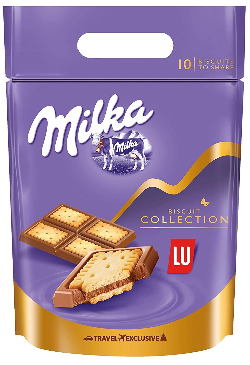 Milka Biscuit Collection Lu Pouch, 350 g | Melt-Proof packing | 24-hr Dispatch