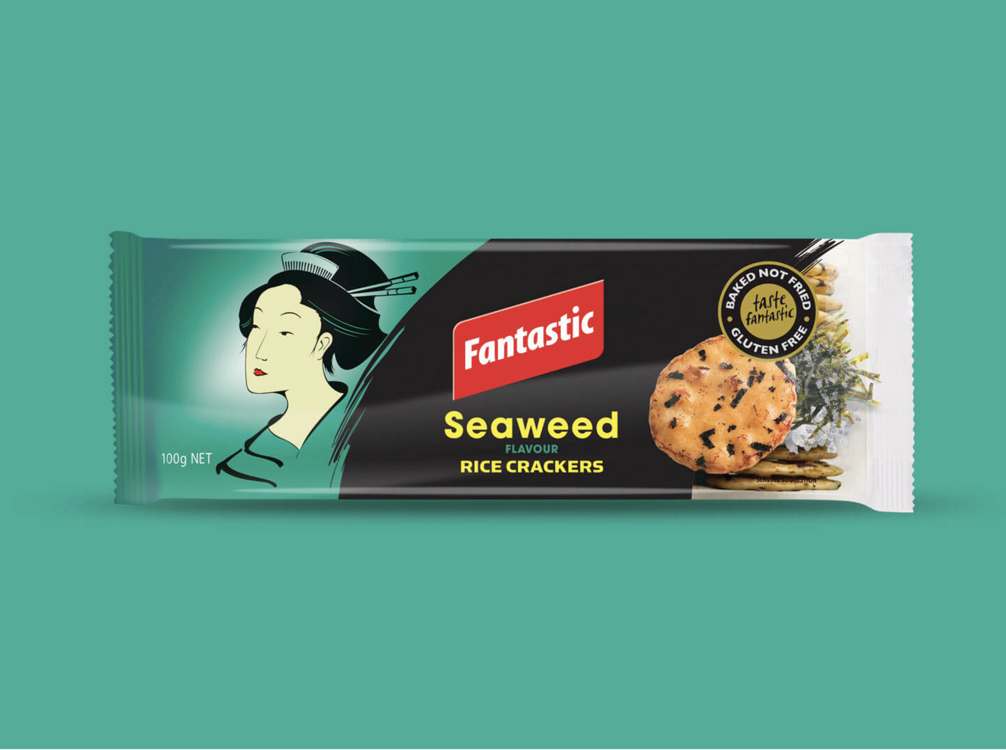 Fantastic Seaweed Rice Crackers 100g | Imported