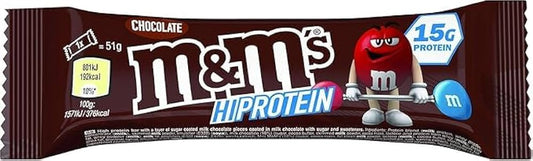 M & M Hi Protein Chocolate Bar – 15g Protein 51g bar | Imported From UK