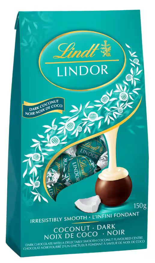 Lindt Lindor Milk Chocolate Coconut Truffles (Gift pouch) - Irresistible Coconut Bliss