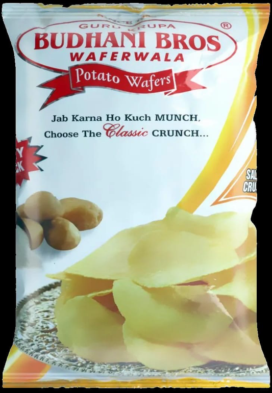 Budhani Bros. Famous Salted Crunch Potato Wafers (Pune) - Classic Flavor, Local Favorite