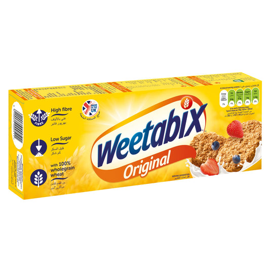 Weetabix Original (12 Pack) - Whole Grain Breakfast Cereal (Imported from UK), 215g