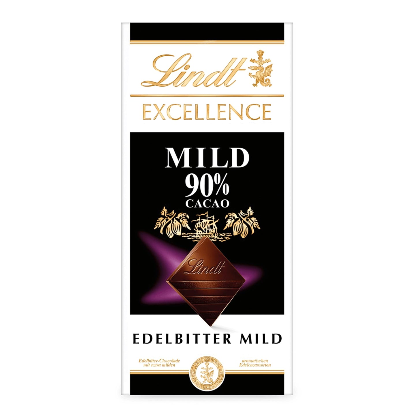 Lindt Excellence Dark Chocolate 90% Cocoa (Imported), 100g