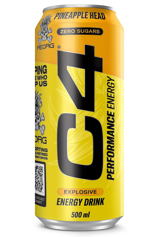 C4 Sugar-Free Pineapple Head Energy Drink - Focus & Energy