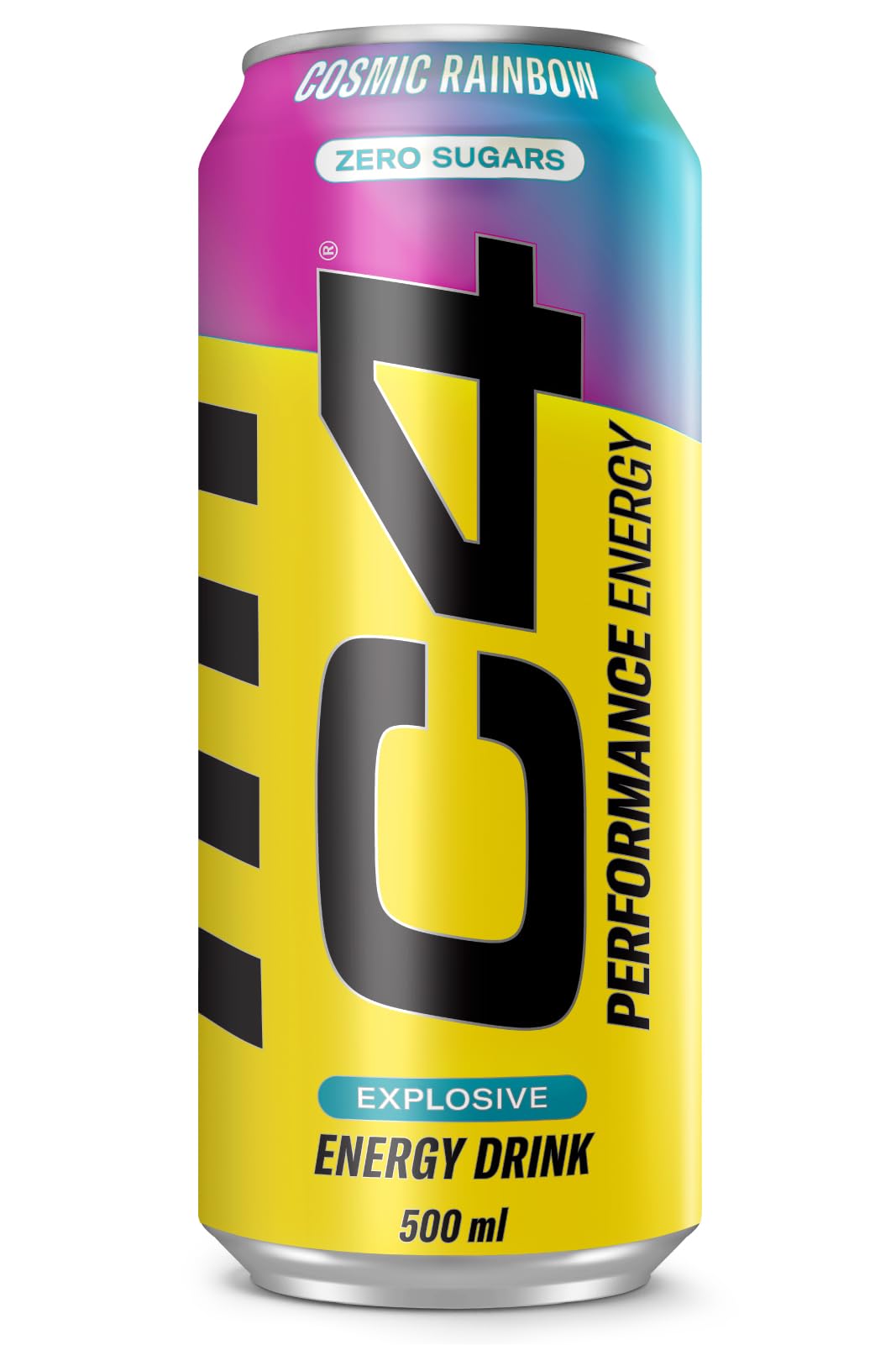 C4 Performance Energy Drink Cosmic Rainbow - Sugar-Free, Imported