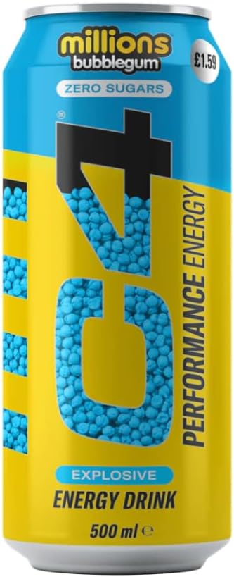 C4 Performance Energy Drink - Millions Bubblegum (Zero Sugar) | Imported