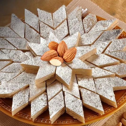 Badam Barfi (Shri Rajbandhu, Varanasi) - Authentic Benarsi Sweet | Made from Imported Premium Almonds