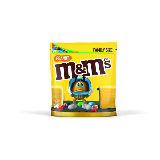 M&M'S Peanut Milk Chocolate Candy Family Size 440g | Imported