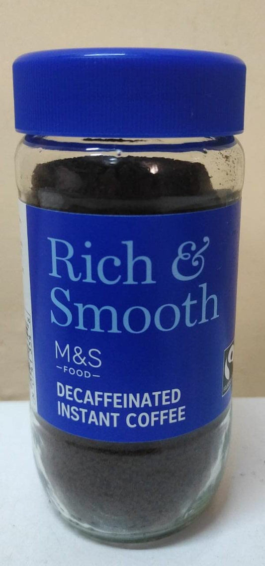 M&S Rich & Smooth Decaffeinated Instant Coffee 100g | Imported