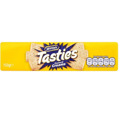 McVitie's Tasties Custard Creams 150g – Imported British Biscuits