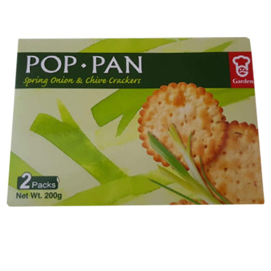 Garden Pop Pan Spring Onions & Chive Crackers 200 g | Imported