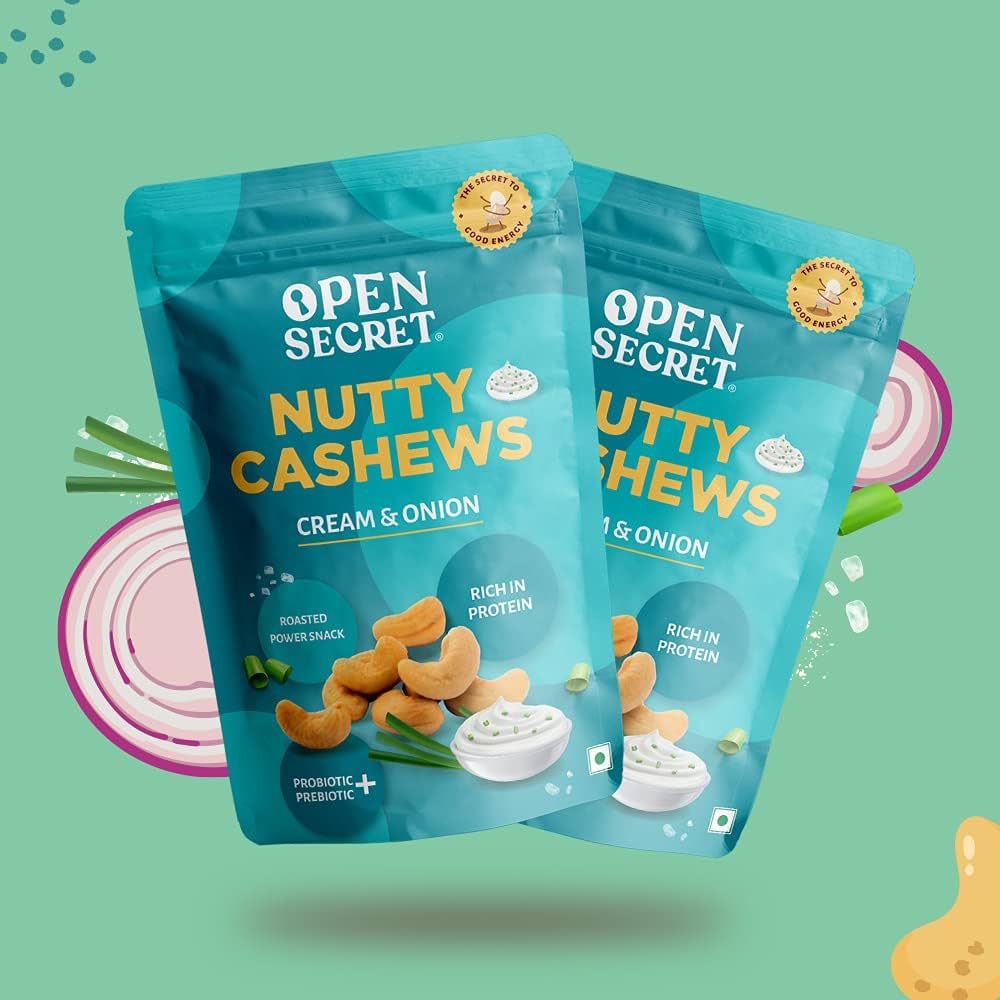 Open Secret Nutty Cashews Snacks 135G