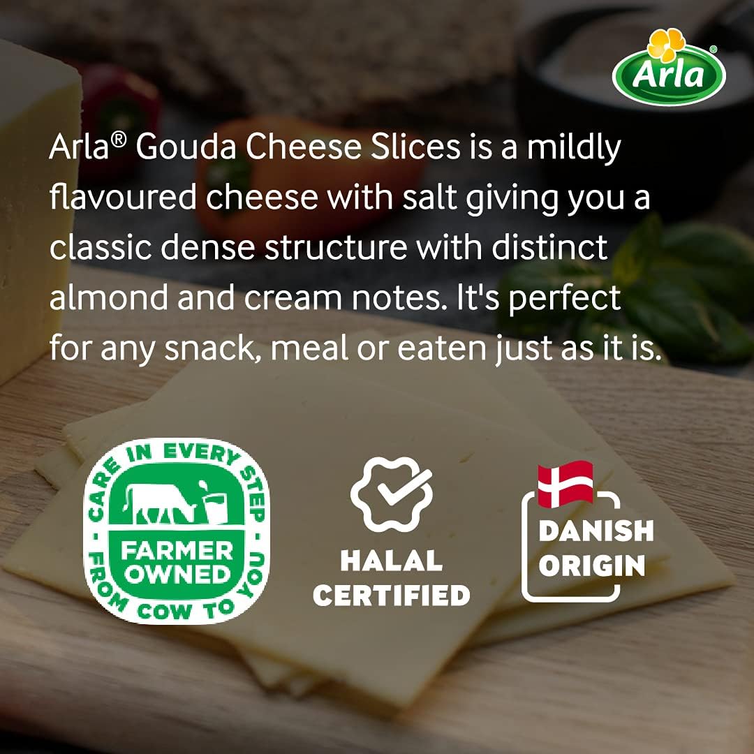 Arla Gouda Cheese Slice 150G, Imported from Denmark, Melt-Proof Pan-India Delivery